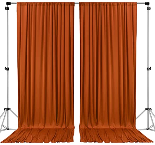 10x10 ft Polyester Backdrop Drapes with Rod Pockets