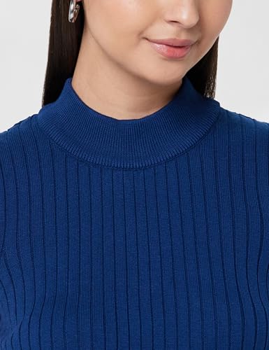 Image of BlissClub Move All Day Sleeveless Top, 100% Cotton,Turtleneck Collar,High Side Slits,Versatile