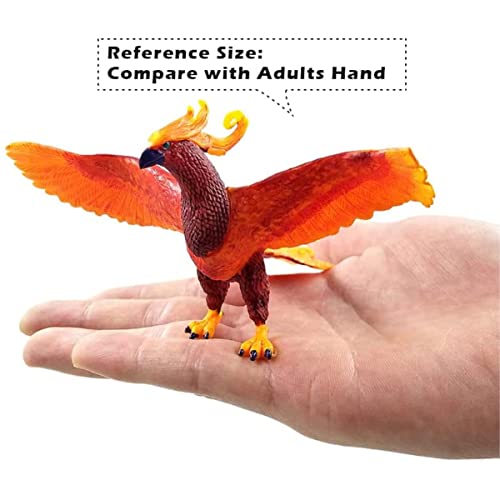 Liberty Imports Phoenix Figure Realistic Plastic Fire Bird Mythical Creatures Model Decoration Toy Collector Figurine #TOP3