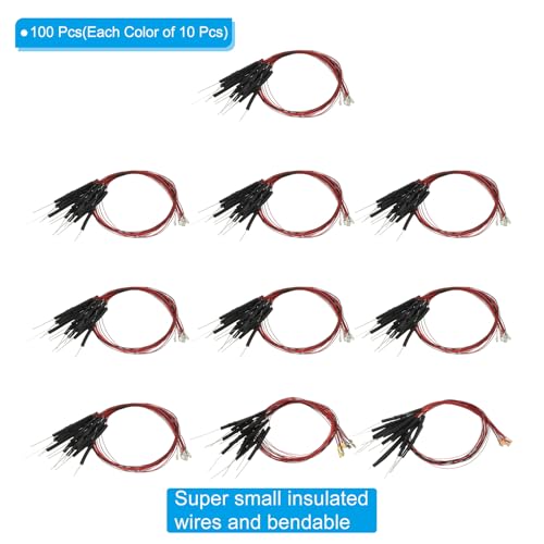 LED 1206 pré-câblées mini diodes 9-12V bricolage modélisme - 3