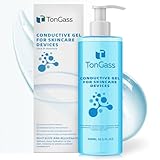TonGass 1-Pack Collagen Peptide Conductive Gel For Microcurrent Devices, Anti Aging Facial Treatment with Hyaluronic Acid for All Skin, Boost Skin Radiance & Locks in Moisture for 24 Hours (10oz)