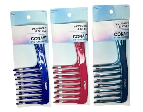 Conair Styling Essentials Style & Detangle Comb 1 ea (Pack of 3)