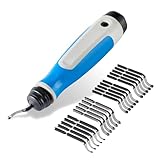 MAVAST Silicone Deburring Tool with 21 High-Speed Steel Blades Blue