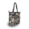 Große Schultertasche mit Totenkopf-Muster, Handtasche, Strandtasche für Damen und Mädchen, Mehrfarbig - multi - Größe: Large #5