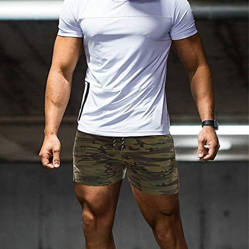 EVERWORTH Men's Solid Gym Workout Shorts Bodybuilding Running Fitted Training Jogging Short Pants with Zipper Pocket 3 Colors - Image 3