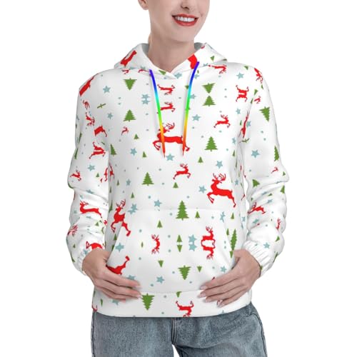 Sweat à capuche pour femme motif Noël idéal pour les soirées au coin du feu