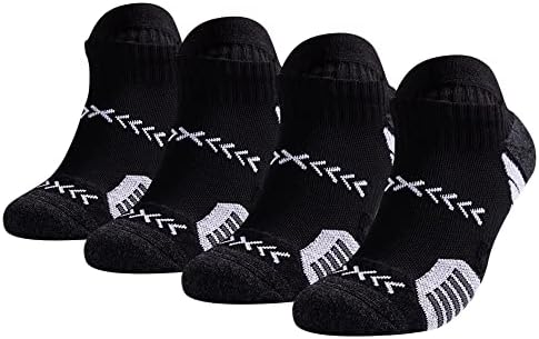 Fixseed Unisex Athletic Sport Socks with Cushioned Low Cut Running Socks for Women Men with Compression Arch Support