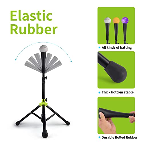 Eastgoing Heavy Duty Baseball And Softball Portable Travel Batting Tee. Easy Adjustable Height | Portable & Collapsible. Hitting Tee For Any Age Player Baseball #TOP1