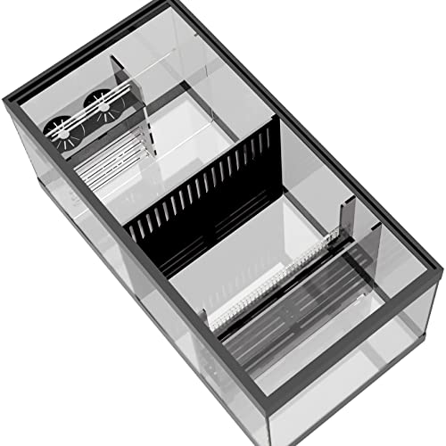 Image of LYL LEYOULAND Adjustable Sump Baffle Kit - Refugium Kit for 40 Gallon Breeder Tank - Reef Aquarium - Saltwater Aquarium Filter System- Protein Skimmer Sump