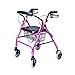 Lumex Walkabout Lite Rollator, Pink, RJ4300P