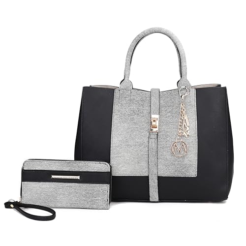 Image of J'OMOR by Mia Satchel Bag & Wristlet Wallet for Women's Crossbody Bag Tote Handbag Top-Handle Purse