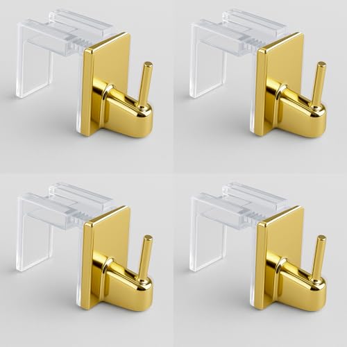 Byour3 - Set 4 pz Supporti per Tende Senza Forare