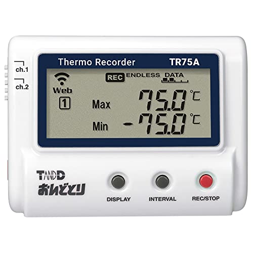 ティアンドデイ 温度記録計 おんどとり 無線LAN TR75A (旧モデル TR75WB)