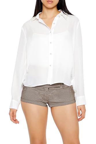 Chemise oversize en mousseline Forever 21 pour femme en noir fluide