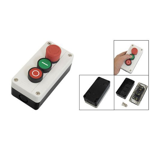 Boîte de Commande Bouton-Poussoir Étanche IP54 avec Interrupteur Boîte de Commande Bouton-Poussoir Étanche IP54 avec Interrupteur