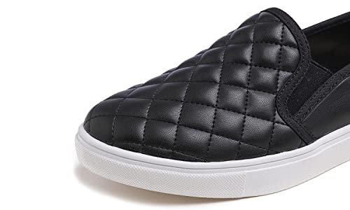 Image of FEVERSOLE Women's Casual Slip On Sneaker Comfort Quilted Loafer Flats