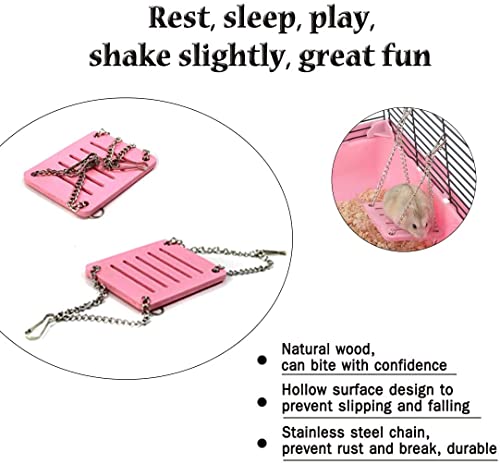 HAMILEDYI Flying Saucer Hamster Wheel,Collocation Exercise Toys Running Swing Improve Athletic Ability for Hamster… - Image 3