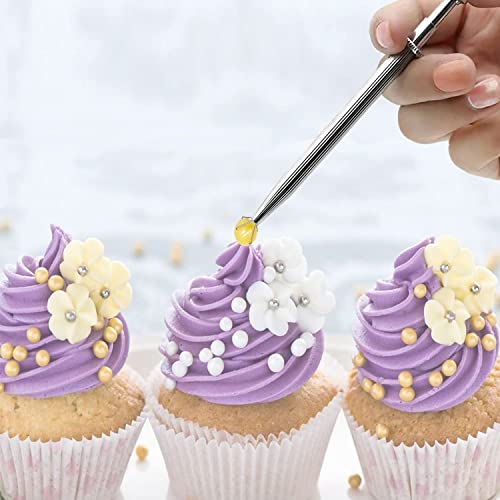 Sprinkle Pen, Pearl Grabber, Sugar Bead Pick-Up Tool, Dragee Holder With 4-Prong, Edible Candy Catcher With 4 Claw For Cake, Cupcake, Ice Cream Baking Decoration, Hifunbk #TOP4
