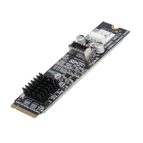 Adaptateur M.2 NVME vers USB 3.1 type E chenyang carte d'extension pour panneau avant de PC 20 Gbit/s