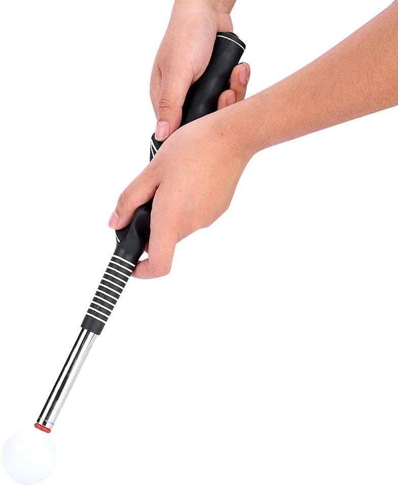 Telescopic lf Swing Trainer, 15~28in lf Training Grip for Help Kids and Woman Beginner Learn Correct Grip Posture