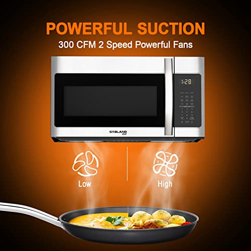 30 Inch Over the Range Microwave Oven, GASLAND Chef OTR1902S Over the