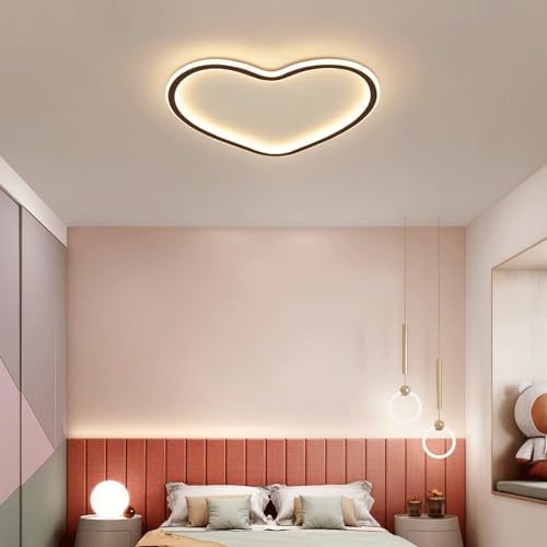 Plafonnier LED moderne cœur dimmable avec télécommande pour salon - 3
