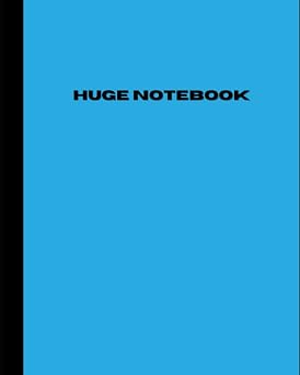 Huge Notebook 800 Pages College Ruled | Extra Large Jumbo Giant Composition Journal Notebook | Sky Blue