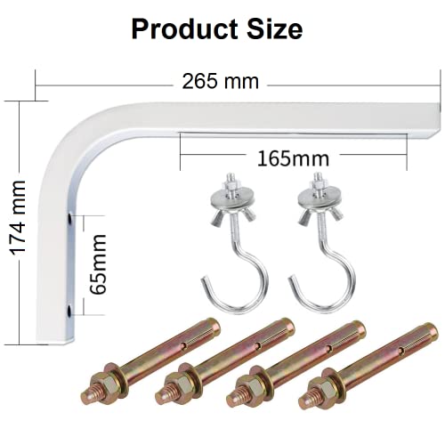 BUZIFU Beamerhalterungen Beamer Leinwand Wandhalterung L-Klammern für die Wandhalterung der Projektionsleinwand Wandabstandshalter Universal Projektorhalterung Für Heimprojektoren und Kinoleinwände