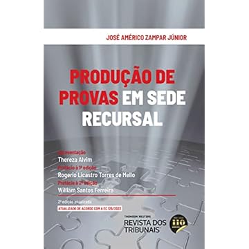 Capa do livro Produção de Provas em Sede Recursal - 2ª Edição