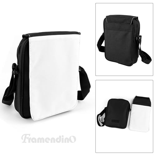 Framendino, 4 Pack Sublimation Bags Shoulder Bag Cross Body Blank DIY Sport for Birthday Gifts Travel Supplies4