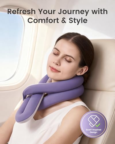 Almohada de espuma viscoelástica ajustable para viaje miniatura 2