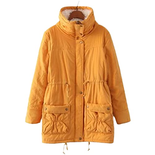 Manteau d'hiver femme coton taille XXL rembourrée contre les frissons veste