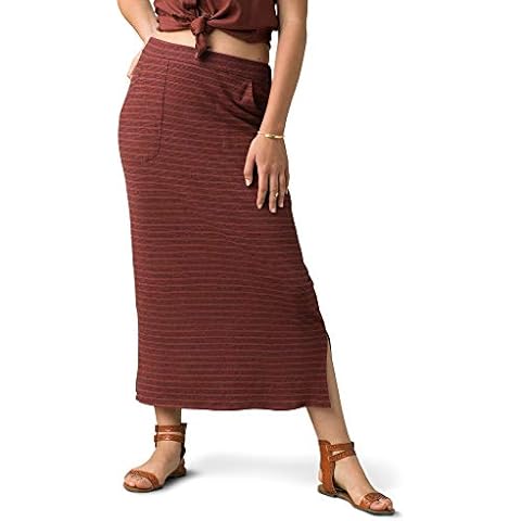 prAna Womens Tulum Maxi Skirt in Vino Cover