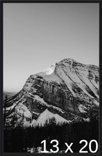 Frame It Easy 13 1/2 x 20 Satin Black Metal Frame (Ashford) 13.5x20 inches