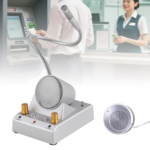 Altavoz intercomunicador de ventana doble vía con supresión de ruido para estación