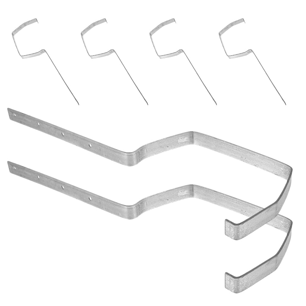 Soportes de 6 Hierro en Canalones Resistentes de Unidades Durabilidad Versátil Paquete para Techos Clima, Aplicación Edificios Residenciales y Comerciales