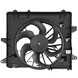 AZHZ Black Radiator Fan Assembly for Ford for Mustang 2005-2014 Driver Side/LH Electric Cooling Fan Replace 620-137