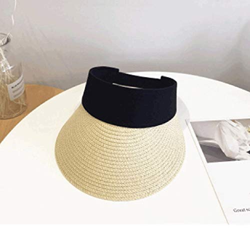 Chapeau visière en paille pour la plage et le sport d'été