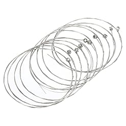 sourcing map Guitare acoustique Cordes, 85cm/2.79ft B-2nd Cordes Chaude, Brillantes, Tonalités équilibrées Paquet de 10 - Les Beatles, Paul McCartney, John Lennon, RIngo Starr, George Harrison