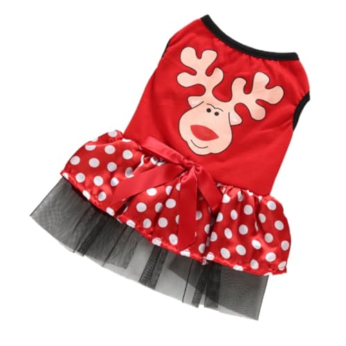 HOMOBABE サンタ クリスマス 小型犬 洋服 スカート おもしろ コスチューム ドレス ペット コスプレ 用品 ワンピース フリル 防寒 涼しい 中型犬 ダックスフンド カッパ 大型犬 犬 夏服 夏用 ?物 背中 開き 衣服 夏服 ひんやり ドッグパ