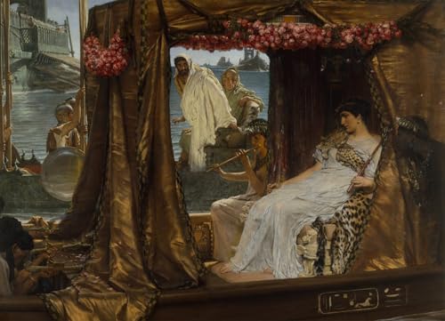 Tableau la rencontre d'Antoine et Cléopâtre 60x90cm