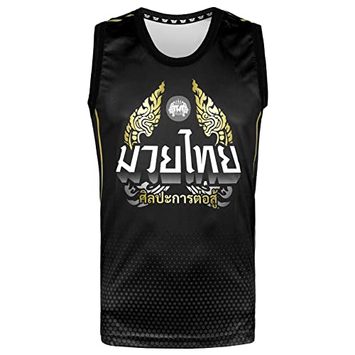 Tuff Sport Tank Top Muay Thai Boxing Vest Top Workout Shirt Sleeveless Gym Fitness Training