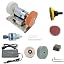 Double Grinding Wheel & Drill Chuck & Polishing Set - Wide Flat Toy