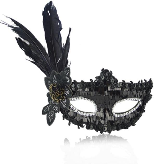 Máscaras de Mardi Gras con plumas a granel para adultos, hombres y mujeres, máscara de disfraz de Halloween para carnaval, mascarada, cosplay,
