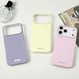Reownest etui na telefon komórkowy iPhone 17 Pro Max Polka Dot, słodki modowy wzór falistego punktu, estetyczne wzornictwo, miękka obudowa z termoplastycznego poliuretanu (TPU), ultra cienkie