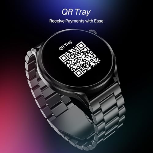 Image of boAt Lunar Discovery Pro, 1.39 inch Display, Premium Metal Build, Round Dial, Emergency SOS, Functional Crown, Multiple Sports Modes, HR,SpO2 & Sleep Tracking, Smart Watch for Men & Women (Steel Black)
