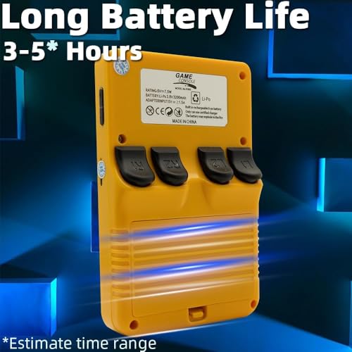 Image of R36S Retro Handheld Game Console With 64G 3.5 Inch IPS Screen Built-In 20000+ Classic Games Open Source Linux System Portable Pocket Video Player With 3200Mah Battery (Yellow)