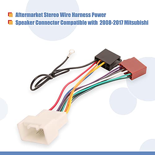 G Car Stereo Radio Wire Harness Aftermarket Installation Power/Speaker Connector Compatible With Mitsubishi (2008-2017)… #TOP1