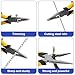 8-Inch Premium Needle-Nose Pliers, Wiojided High-Carbon Steel Precision Long Nose Pliers with Wire Cutter, Anti-Slip Soft Grip, Paper Clamp Design for Home, Jewelry, Crafts, Fishing, Narrow Spaces