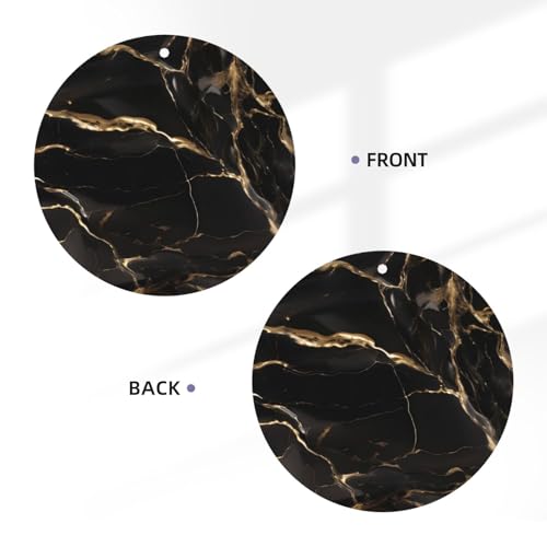 Black Gold Marble hojas aromatizantes para auto miniatura 3